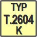 Piktogram - Typ: T.2604-K